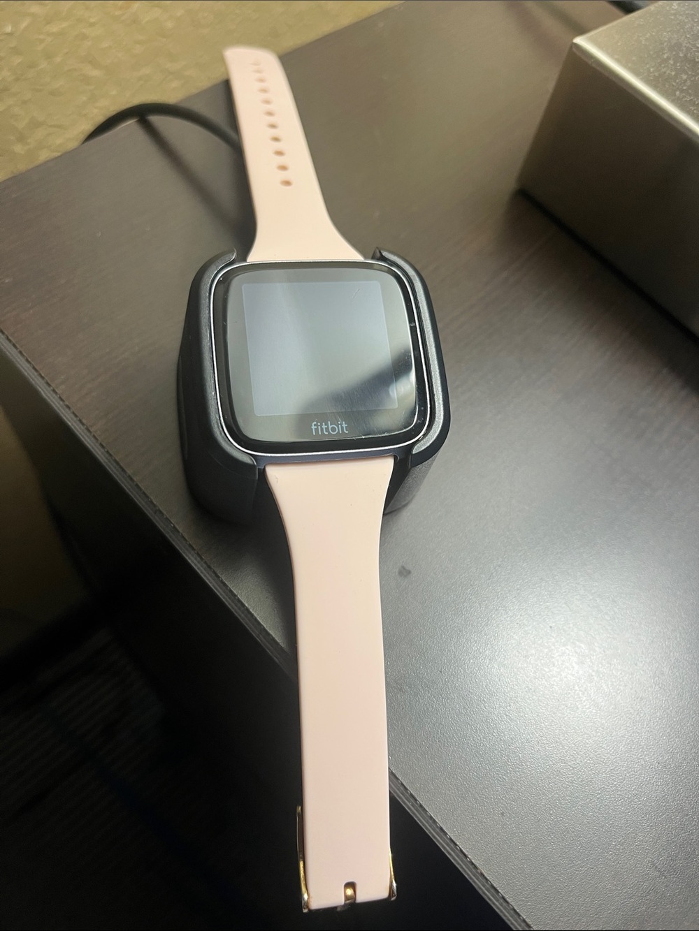 Fitbit Smart Fitness Watch with Light Pink Silicone Band